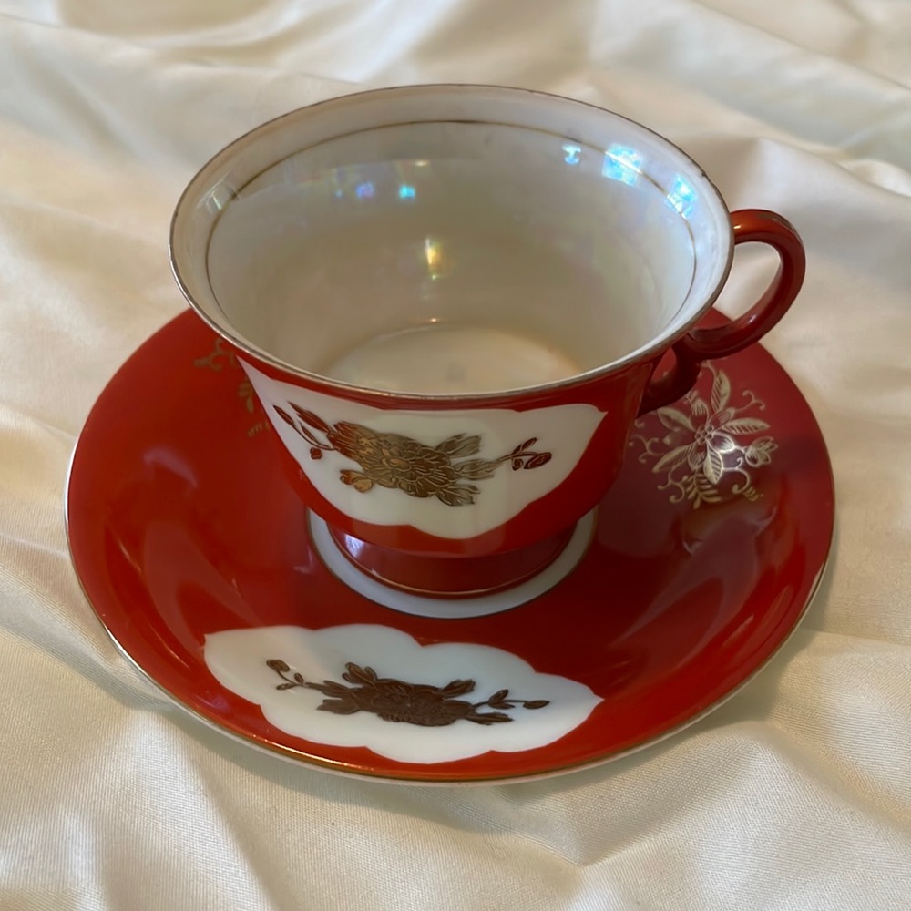 Antique Unique Cup & Saucer Set - Picture 2 of 8